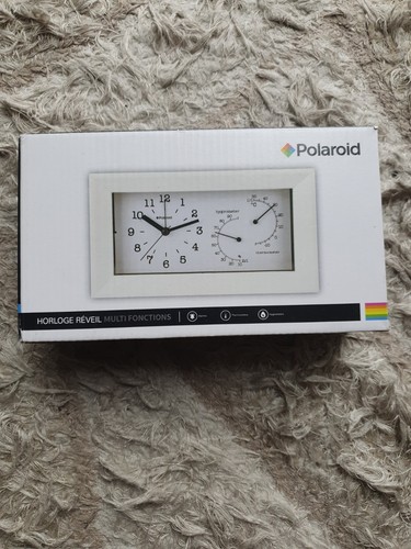 Polaroid weather station clock - weather,