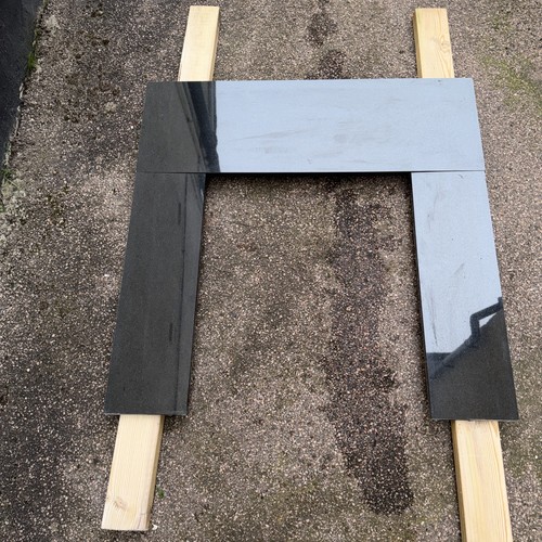 Black polished granite - black,
