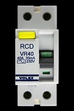 VOLEX 40 AMP 30mA DOUBLE POLE RCD TYPE AC VR40