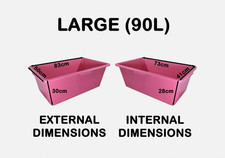 Plastic pink tub - plastic, multi
