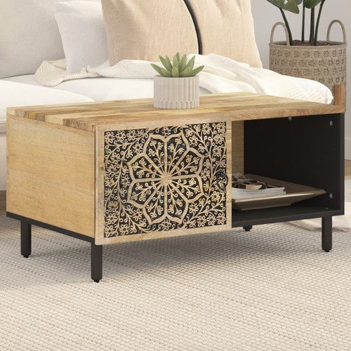 Coffee table 80x50x40 solid - table,