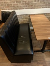 Restaurant / Café Furniture – Leather Coated Sofas, Stools & Wooden Tables