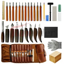 44-Piece Wood Carving Set with