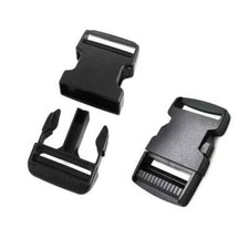 10mm-50mm Black Plastic Side Release Buckles For Webbing Straps Bags Outdoor DIY