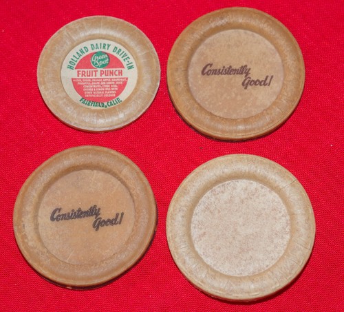 Vintage dairy bottle caps - 4,