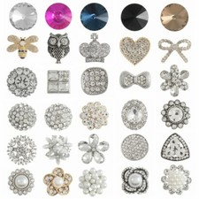 Diamante button shank - 1,