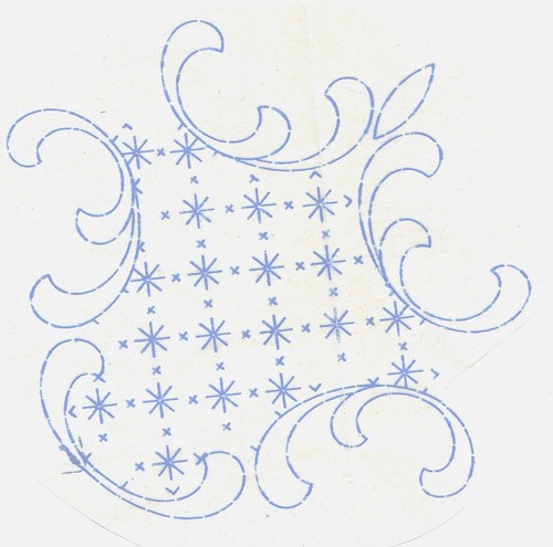 Vintage embroidery transfer - vintage,