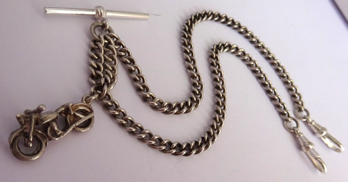 Antique solid silver double