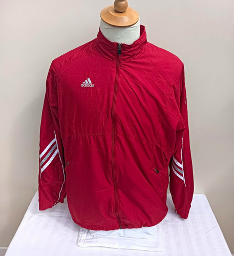 Adidas men red full zip - full,