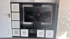 IKEA Lappland Black TV Storage Media Unit