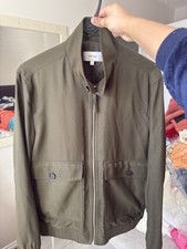 Reiss Kura Harrington Jacket in Military Green Olive