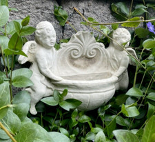 VINTAGE CHERUB WALL PLANTER
