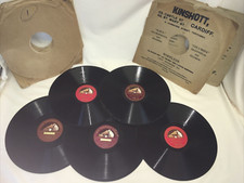 5 x 12" 78 RPM Record Collection His Masters Voice