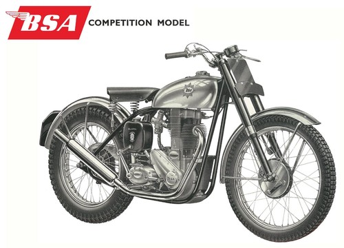 Bsa poster gold star - poster, goldstar