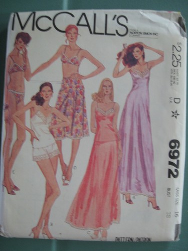 Mccall lingerie slip - mccall's,