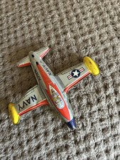 Vintage Navy Metal Tin Plane