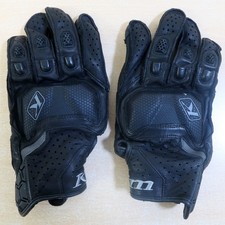 Klim Badlands Aero Pro Short Vented Leather Motorbike Gloves - Stealth Black - M