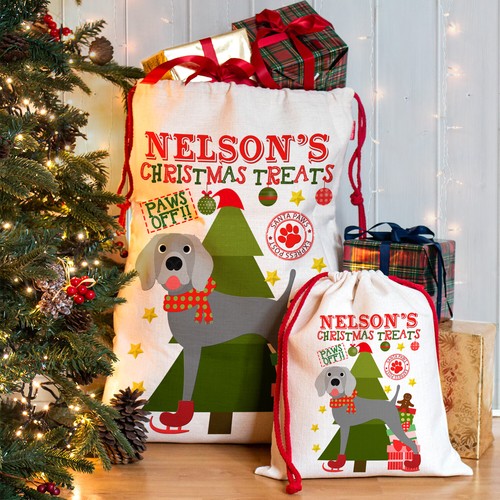 Weimaraner christmas sack - weimaraner,