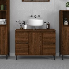 Sink Cabinet Brown Oak