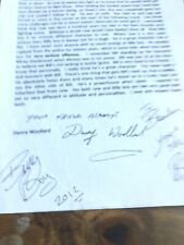 signed autographed letter Lew