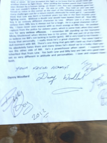 Signed autographed letter - letter, lew