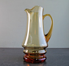 Large Vintage Amber Glass Jug