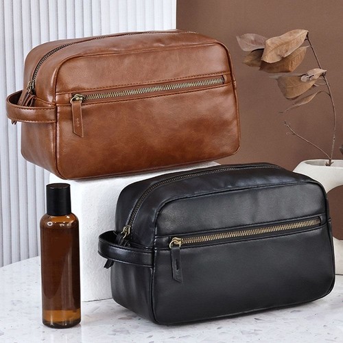 Leather toiletry bag for - pu,