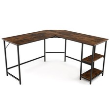 COSTWAY L-Shaped Computer Desk