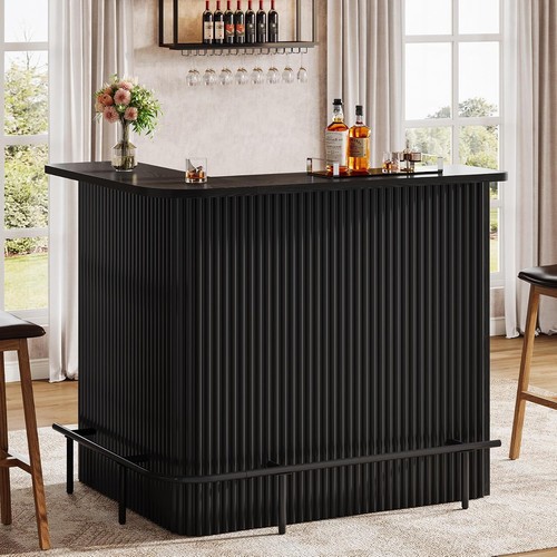 Modern black bar table l - modern, table,