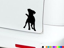 JACK RUSSELL TERRIER DOG SILHOUETTE PUPPY STICKERS DECALS BUMPER WINDOW VINYL