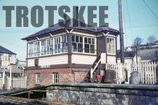 35mm Slide BR British Rail Scene View Radstock West Signal Box 1964 Original