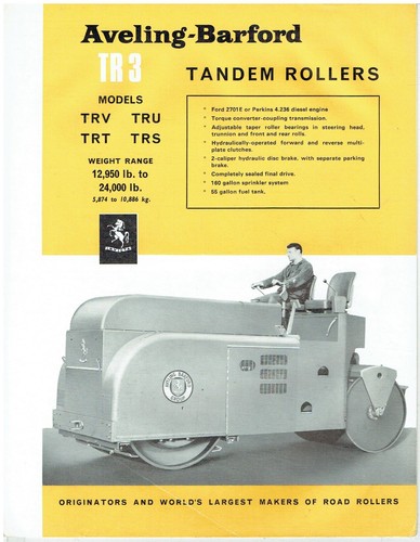 Aveling barford tr3 trs - barford,