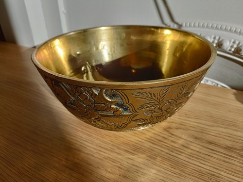 Chinese brass gong - brass,
