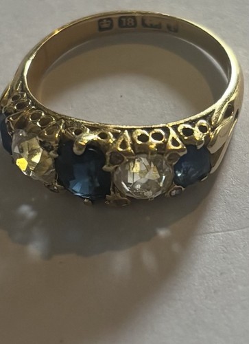 Antique victorian sapphire - antique,