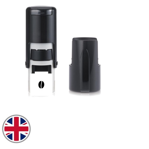 11mm round self - self-inking, coffee