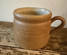 Antique French Jug, Vintage Clay Pot, Vintage Pitcher, Confit Pot, Rustic Vase