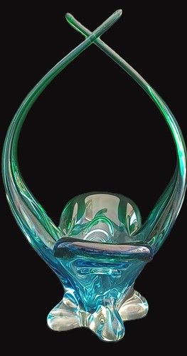 Lead crystal cased - , green/blue