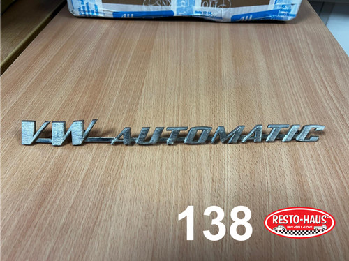 Automatic rear badge - vw,