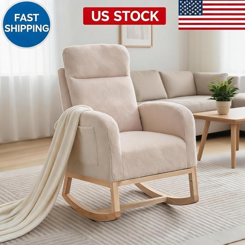 High back rocking chair - rocking,