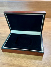 Empty wooden sovereign coin