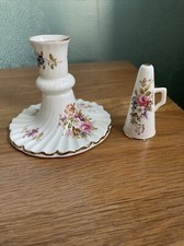 Hammersley Fine Bone China Candlestick & Candle Snuffer