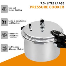 3/6/7 Litre Home Dual Handle aluminum Pressure Cooker Kitchen Catering Cookware