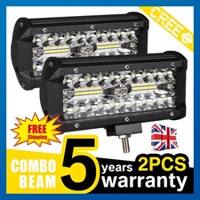 2X LED Work Light Bar Flood Spot Lights Driving Lamp Offroad Car Truck SUV 12V