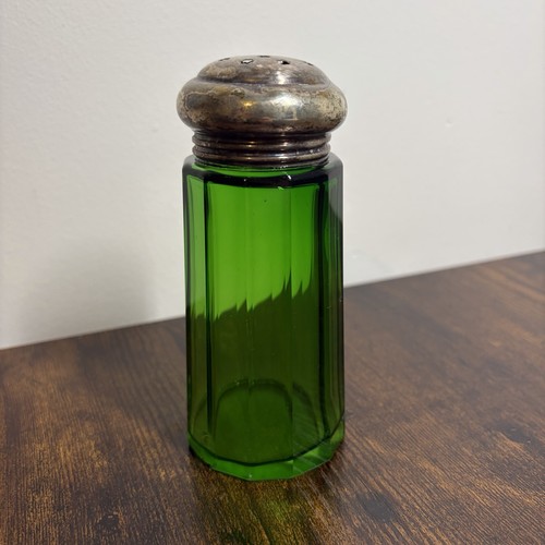 Vintage green glass - green,