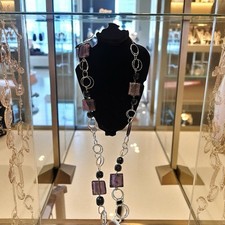 costume jewellery Laura Ashley Glass And Metal Necklace 