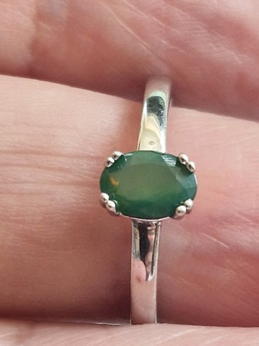 Silver opal ring real - silver,