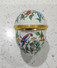 Halcyon Days Enamels Parrots Egg With Stand