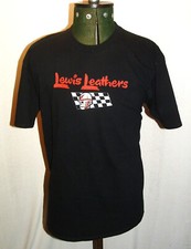 Genuine Lewis Leathers Aviakit skull logo black T shirt