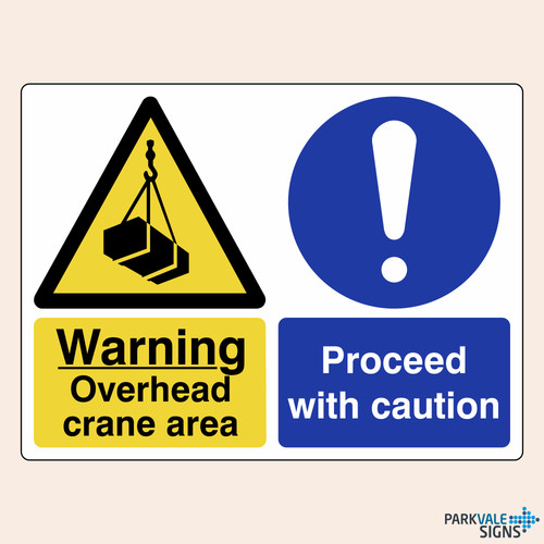 Warning overhead crane - warning,