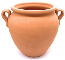 Ceramic Plant Pot With Handles Terracotta Planter Clay Flower Garden Pot